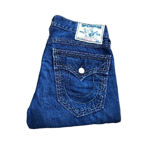 TRUE Religion Jeans Size 31 BOOT CUT Blue - Picture 7 of 13